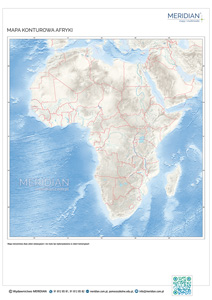 Mapa konturowa Afryki